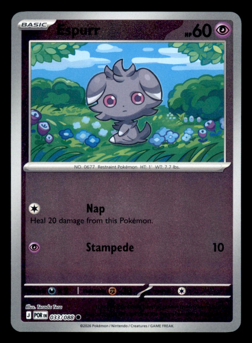 Espurr Normal Common ME03: Perfect Order 033/088 NM