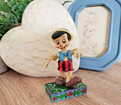 Disney Traditions Pinocchio Figur Lively Step Jim Shore Showcase Originalverpackt