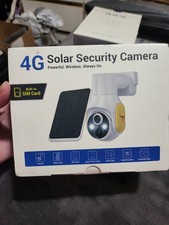 4MP Wireless PTZ Solar Security Camera, Night Vision, Outdoor/Weatherproof