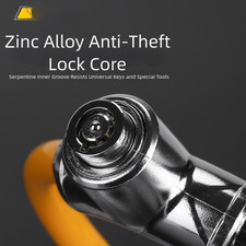 Lucchetto Cavo Acciaio Resistente con Chiave in Lega di Zinco per Sicurezza Bici