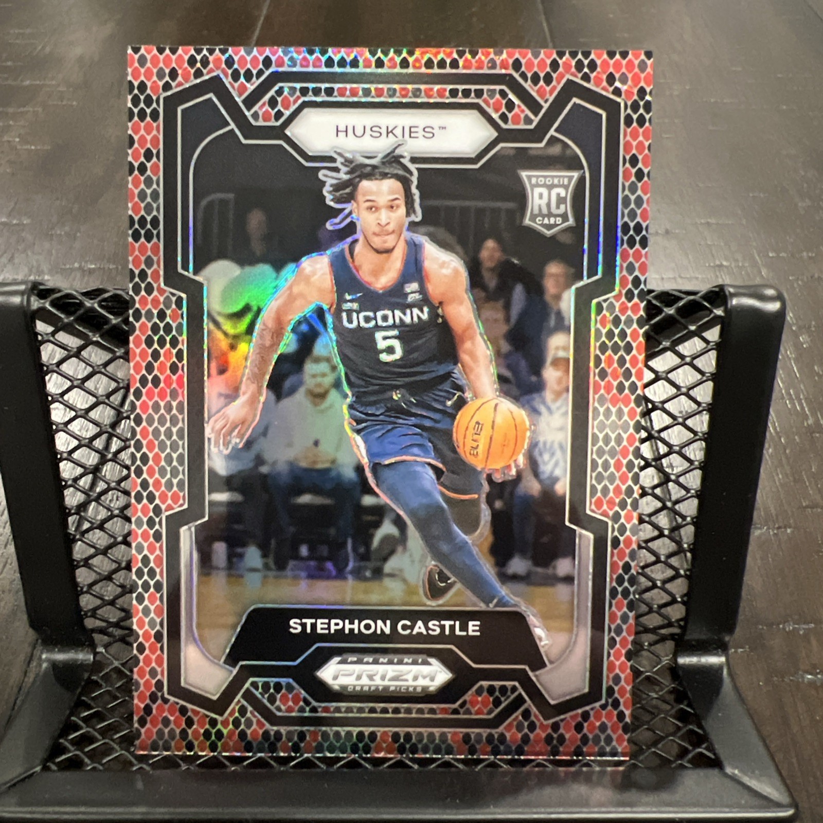 2024 Panini Prizm Draft Picks Stephon Castle #17 (RC) Snakeskin UCONN Spurs