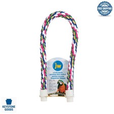 36-inch Multi-Color Flexible Bird Perch for Large Birds