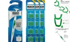 Ultraclean Access Flosser Bundle, 1 Flosser with 3 Packs of Refill Heads Mint