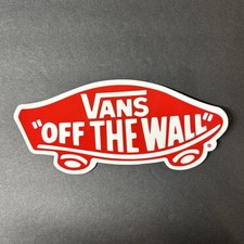 VANS Off The Wall 6x3 in Skateboard Sticker Red Classic Decal Waterproof Vinyl
