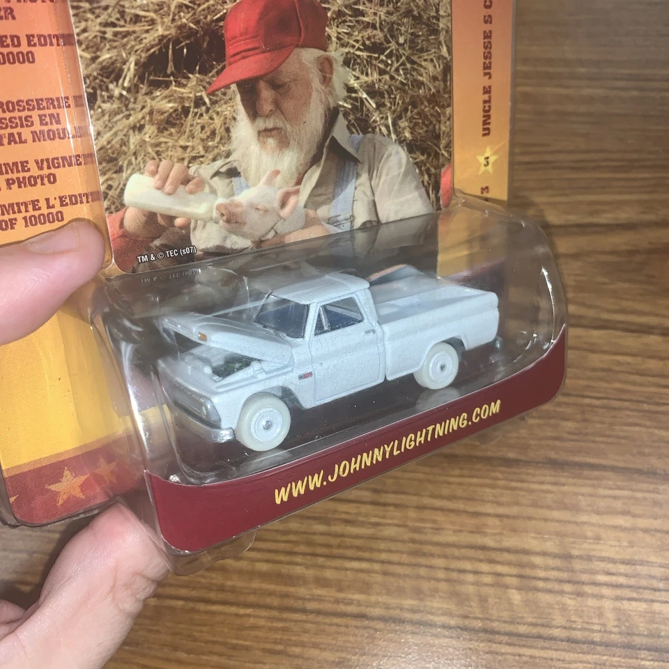 Johnny Lightning Dukes Of Hazzard Uncle Jesse's Chevy Pickup. White Lightning.  - Image 2 of 4