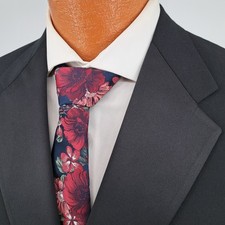 Tommy Hilfiger 41R Black Tuxedo Jacket Mens Formal Satin Lapel Notch Wedding