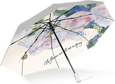 Cuby UV Sun Umbrella Compact Folding Travel Umbrella Auto Open and Close for Win