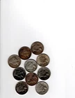 Ten Peace Dollars with problems