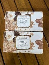 2X HOPIFICIO Scent : White Musk Finest Triple Milled Soap Bar 9.17 Oz