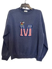 Vintage Mickey & Co. Mickey Mouse Patriotic Sweater Large Made In USA