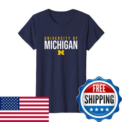 Campus Lab University Of Michigan Wolverines U Of M Stacked T-Shirt