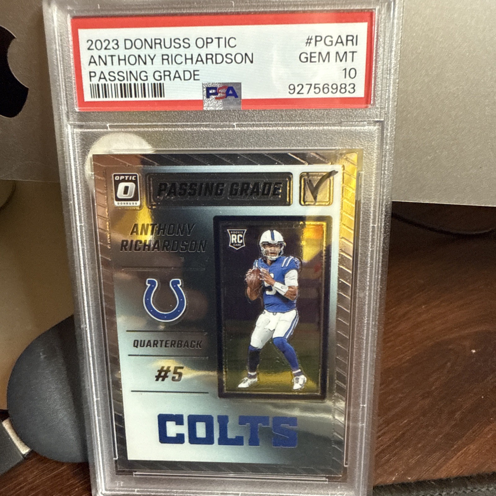 2023-2024 Panini Donruss Optic Passing Grade RC Anthony Richardson Colts