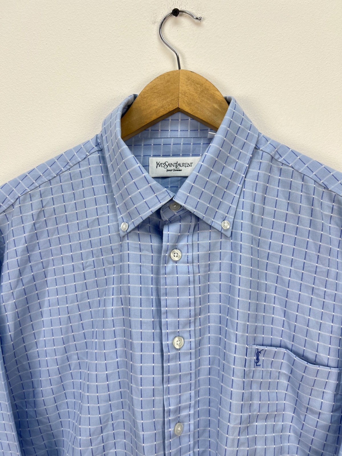 Camicia vintage Yves Saint Laurent manica lunga uomo taglia L