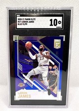 Lebron James 2020-21 Elite Blue /99 SGC 10 GEM MINT NBA SCORING KING