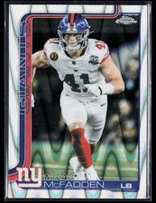 2025 Topps Chrome #232 Micah McFadden Ray Wave Refractor
