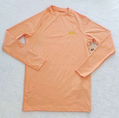 Quicksilver Everyday UPF50 Long Sleeve T-Shirt Men's M - 175/92A Orange READ - Picture 3 of 9