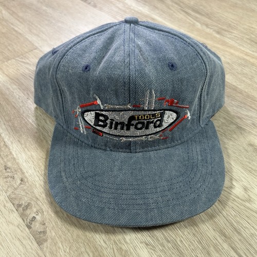 VTG Home Improvement Binford Tools Snapback Hat Touchstone Blue Cap Made in USA