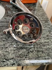 ROHL- CHROME SHOWER HEAD AND ARM-8 JET SHOWER HEAD- MANTOVA