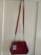Hobo The Original Sigrid Handbag Garnet w/ Silver Accents Genuine Leather NWT