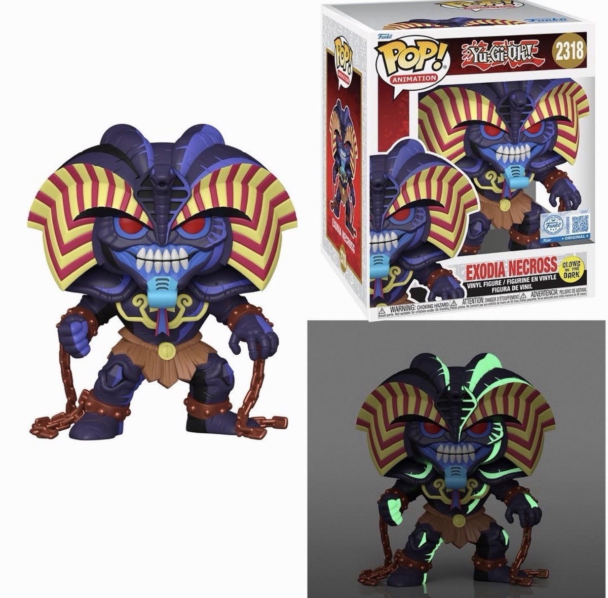 Funko Pop Yu-Gi-Oh Exodia Necross #2318 GITD (PRESALE) | eBay