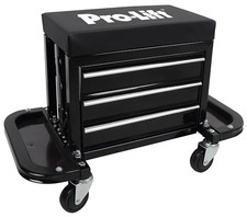 Pro-lift Mechanic Roller Seat Tool Free C-3300 400 Lbs Capacity - Black