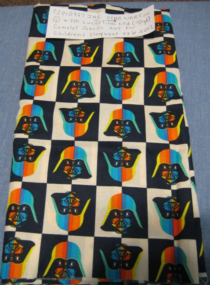 CAMELOT LICENSED FABRIC, LUCAS FILMS, 73010927JAS, STAR WARS, 2/3 YDS, 44W X 24L - Image 2 of 3