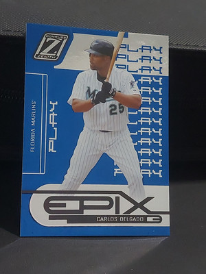 2005 Donruss Zenith - Epix Blue Play #E-15 Carlos Delgado /500
