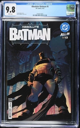 🔥Absolute Batman #5 CGC 9.8 Grade Cover A 1st Print Nick Dragotta Hot NM/Mint🔥