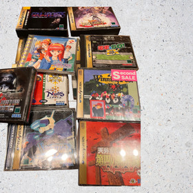 SEGA Saturn White HST-3220 &ndash; Tested & Working &ndash; Random Game Included