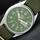 JAPAN VINTAGE REFURBISHED SEIKO 5 AUTOMATIC 6309A MENS GREEN WATCH a441670-1