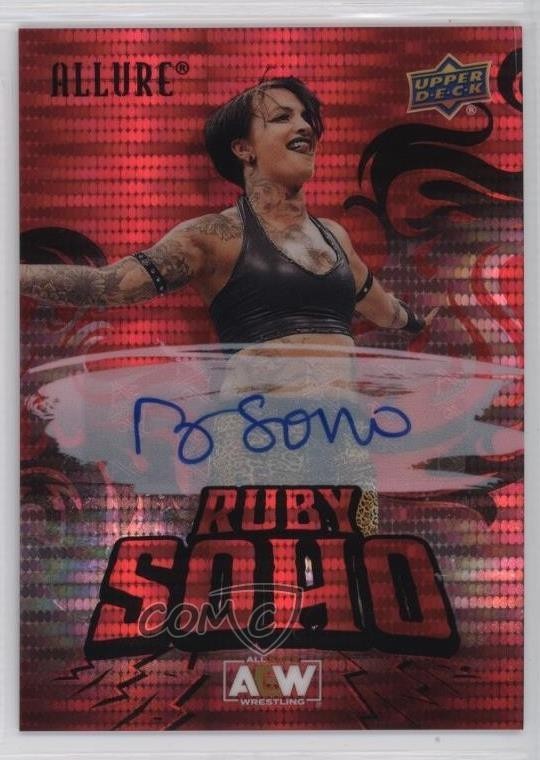2024 Upper Deck Allure AEW Red Pulsar Autographs Ruby Soho #71 Red Pulsar Auto