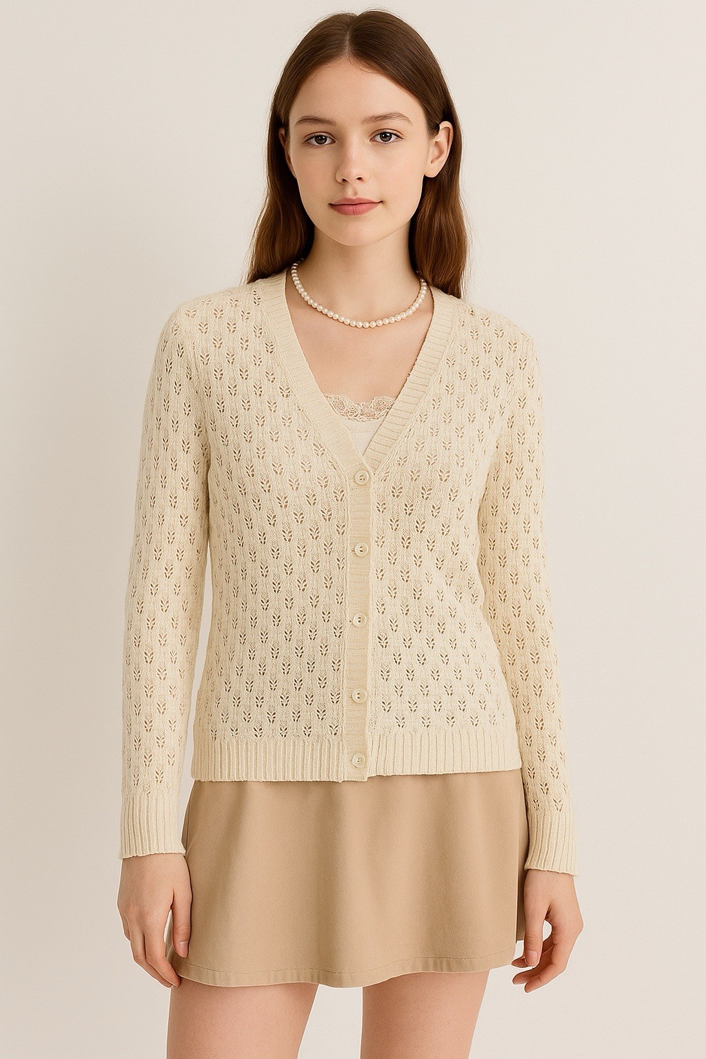 Vintage Bobbie Brooks Cardigan Sweater Womens Size L Y2k