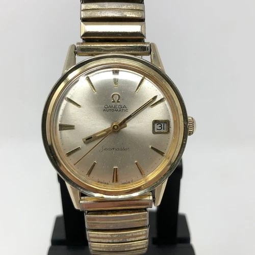 Omega Seamaster 14k GF Cal 563 Ref KL6303 34mm Automatic Date RUNS READ VTG 60s