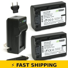 Wasabi Power Battery 2-Pack  Charger for Sony NP-FV30, NP-FV50, NP-FV40