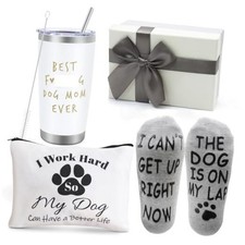 Best Dog Mom Gifts,20 OZ Wine Tumbler Unique Gifts Idea Dog Mom Gifts-White