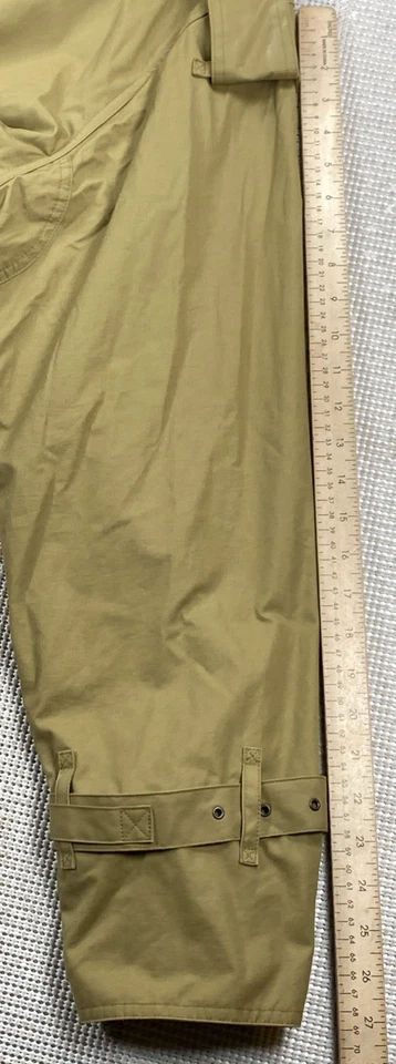 Trench coat vintage Willis & Geiger colarinho de lã cáqui masculino médio - Imagem 4 de 4