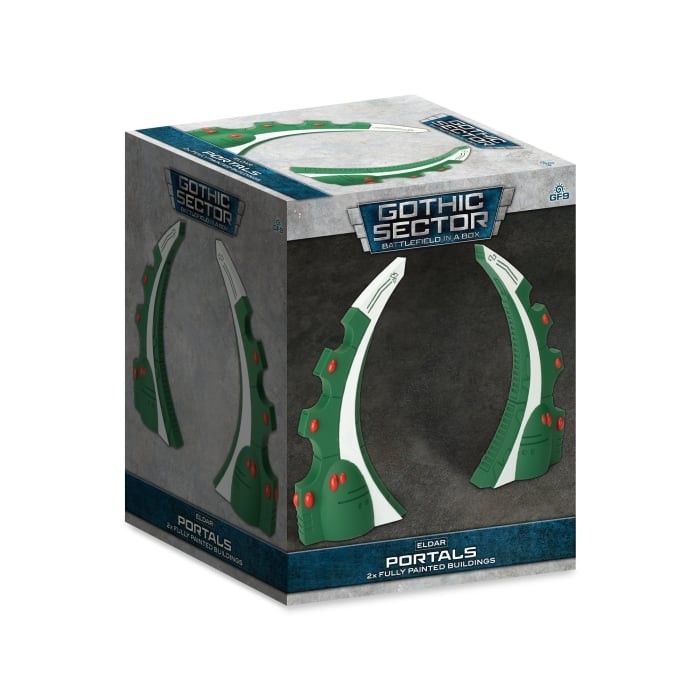 Eldar Portals - Painted 1:56 Scale Terrain - Brand New - Gothic Sector
