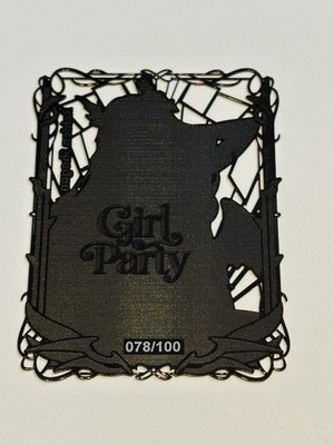 Goddess Party CCG Raiden Shogun Black Thin Spicy Embossed Metal Card 078/100