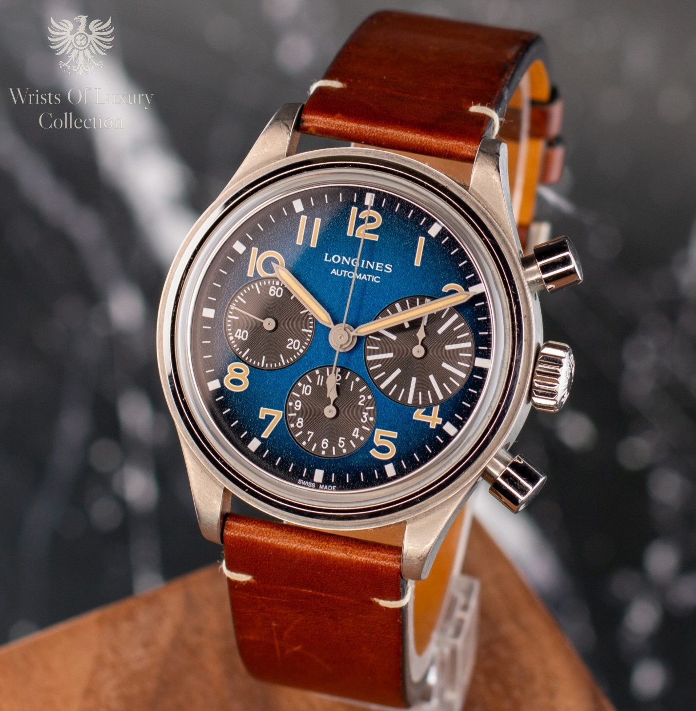 Longines Avigation Bigeye Titanium Automatic 41mm Blue Men's Watch L2.816.1.93.2