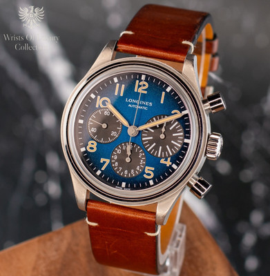 Longines Avigation Bigeye Titanium Automatic 41mm Blue Men's Watch L2.816.1.93.2