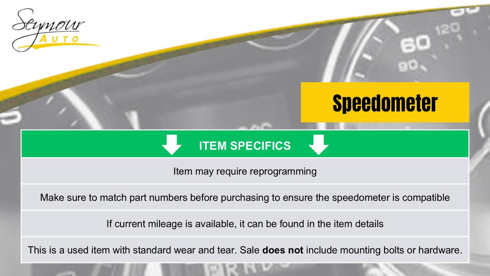 Speedometer Cluster US Fits 08-10 EXPRESS 1500 VAN 1428825 thumbnail 5