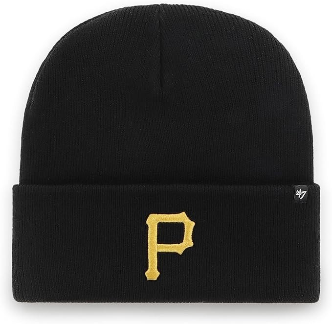 '47 Brand Haymaker Cuff Knit Pittsburgh Pirates Beanie Hat - Black