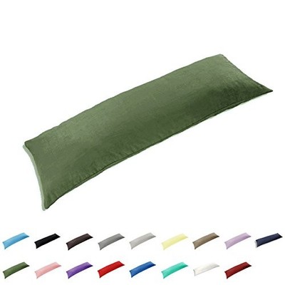 Körperkissen Gyulin 100% Baumwolle 300 Fadenzahl (51 x 137 cm), B-olivgrün 