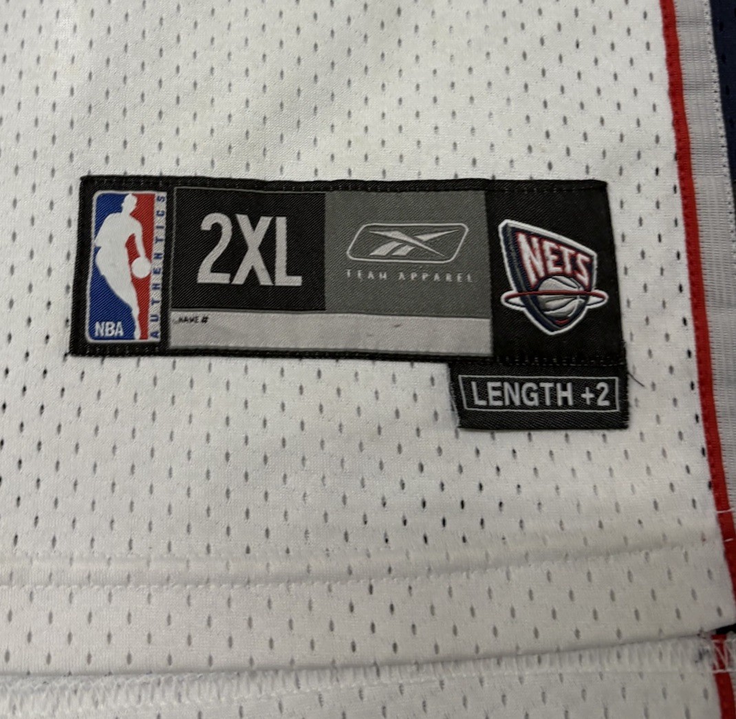 Vintage Men's Reebok x New Jersey Nets Jersey #5 Jason Kidd White Sewn Sz XL thumbnail 2