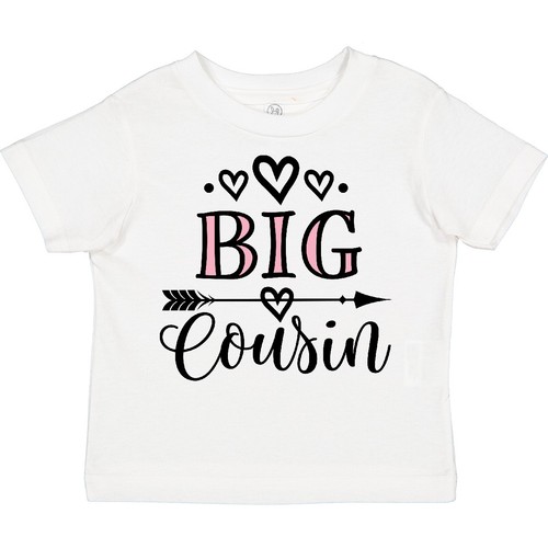Inktastic Girls Big Cousin Announcement Toddler T-Shirt Childs Clothing Family