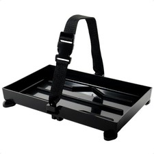 Marine Battery Tray for Boat, Group 24, Black, 11" x 7" - Hold-Down Strap