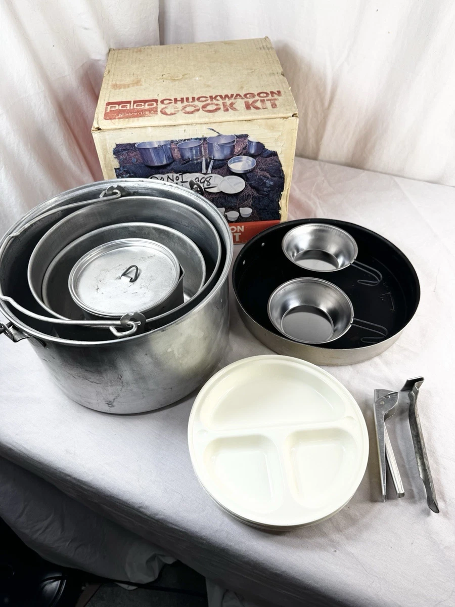 Set De Cuisine Camping Mirro M 4355 Backpacker Aluminium, Pour 4 (incomplet)