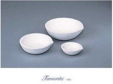FUSED SILICA MELTING DISH CRUCIBLE GOLD SILVER SET OF 3 - 20 , 40, 100 DWT