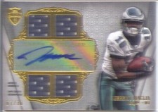 jeremy maclin auto autograph 4x quad jersey patch eagles missouri mizzou #/10