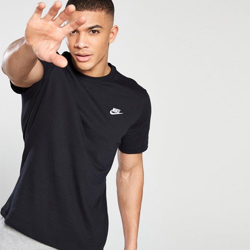 Nike Men's Sportswear Club AR4997 T-Shirt: Gray/Black - AR4997-064
